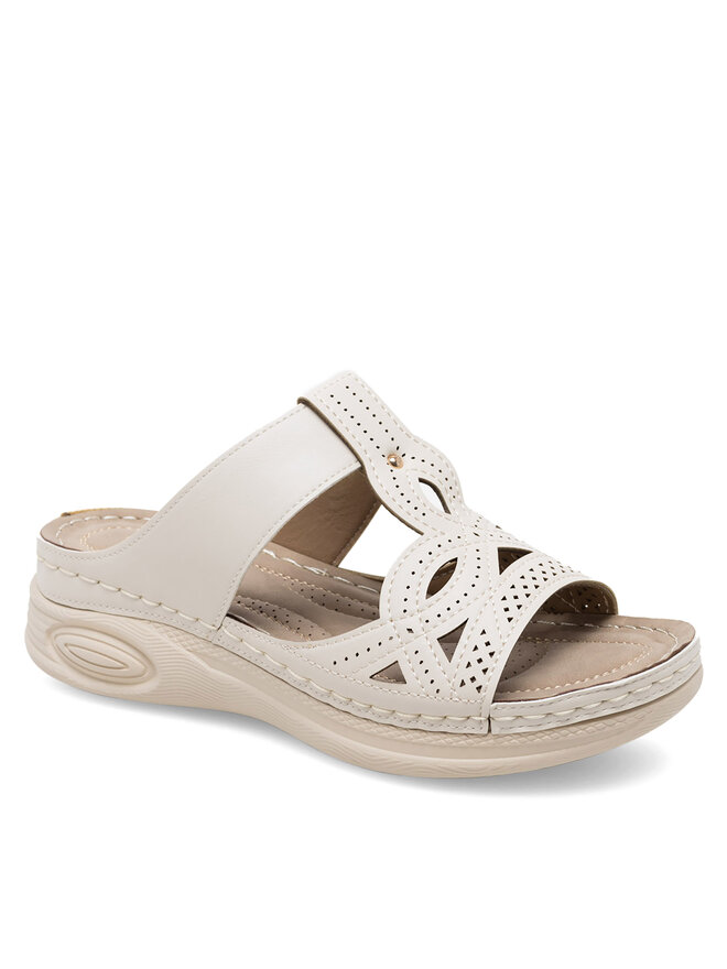 Clara Barson Pantoletten Clara Barson WYL0510-28 Beige