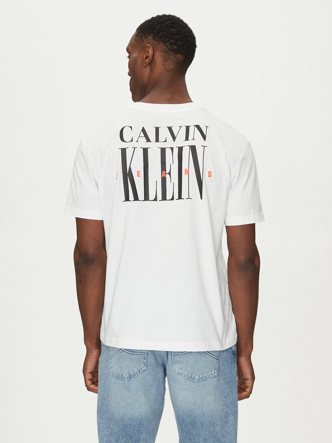 Calvin Klein Jeans Calvin Klein Jeans Camiseta Serif Font Graphic J30J327473 Blanco Regular Fit