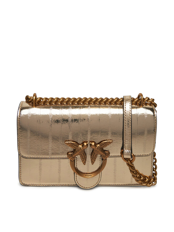 PINKO Handtasche PINKO Love One Mini Dc PE 25 PLTT 100074 A26X Goldfarben