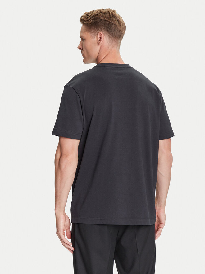 HUGO HUGO Camiseta Split Logo 50544185 Negro Relaxed Fit