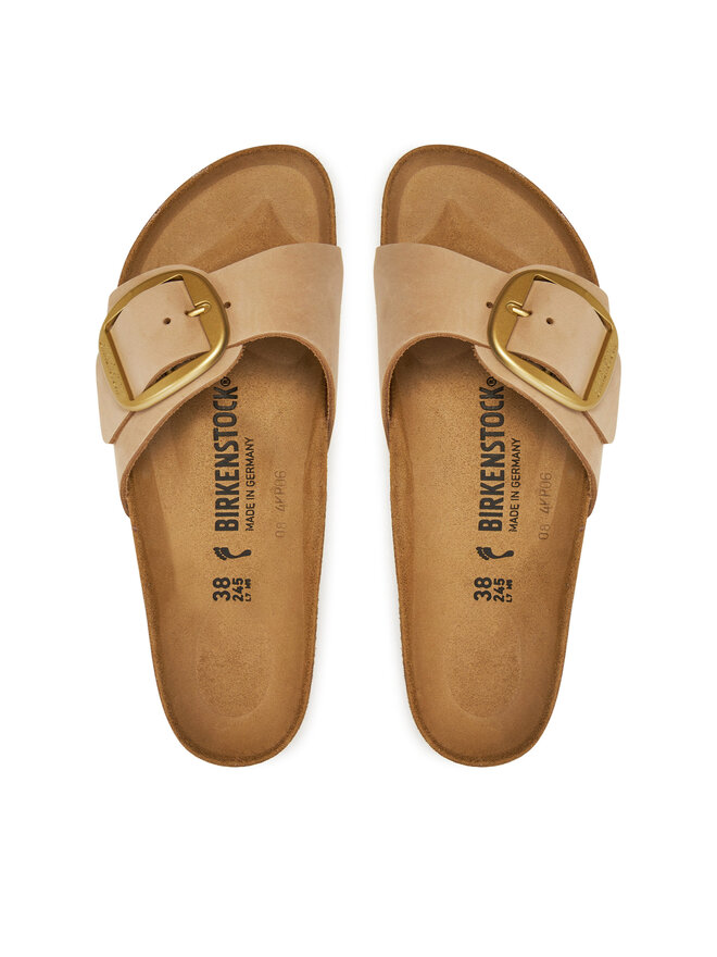 Birkenstock Παντόφλες Birkenstock Madrid Big Buckle 1024009 Μπεζ