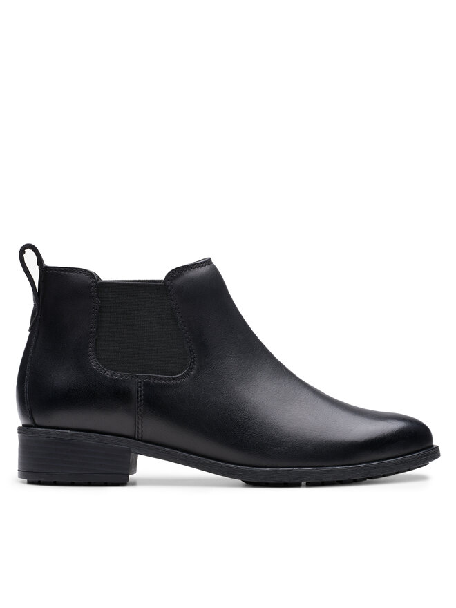 Clarks Боти тип челси Clarks Havisham Top 26178715 Черен