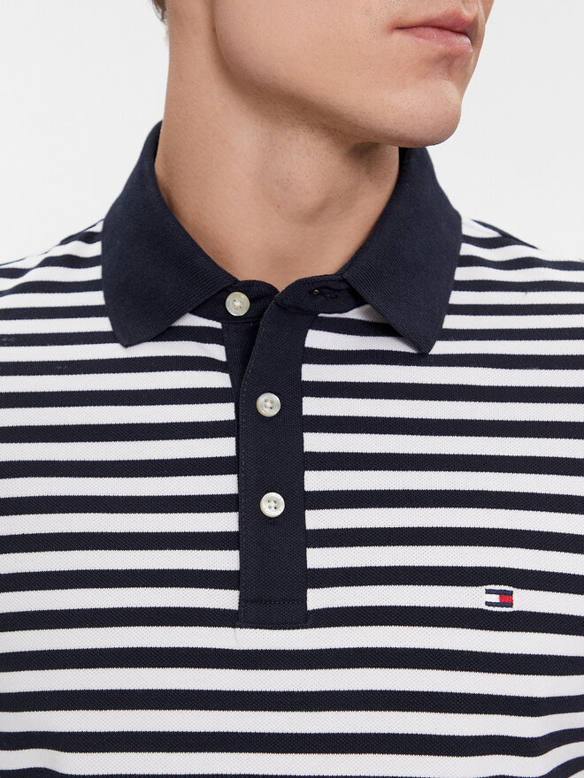 Tommy Hilfiger Tommy Hilfiger Pólóing 1985 MW0MW17771 Sötétkék Slim Fit