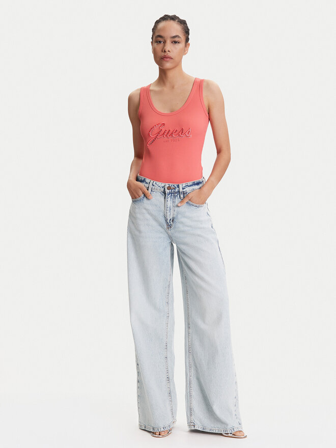 Guess Guess Top W5YP00 KCXJ2 Rosa Regular Fit