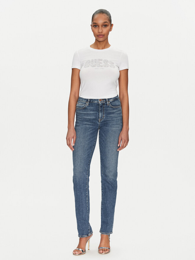 Guess Guess Marškinėliai 172699 Balta Classic Fit