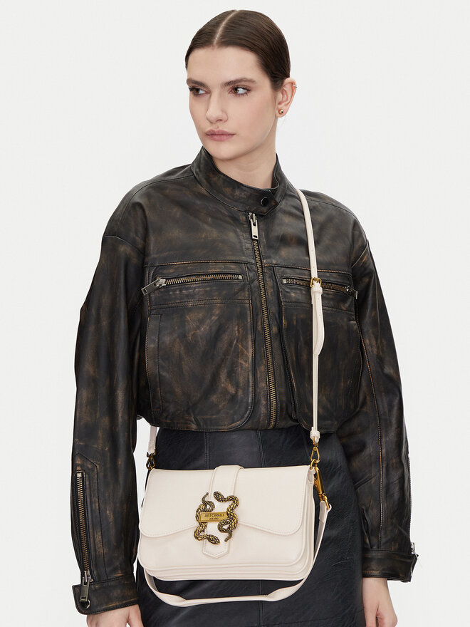 Just Cavalli Torebka Just Cavalli Iconic Snakes 78RA4BA8 ZSA89 Biały