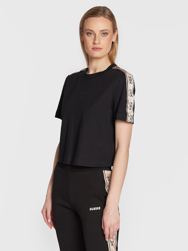 Guess Guess Marškinėliai V3RI08 I3Z14 Juoda Relaxed Fit