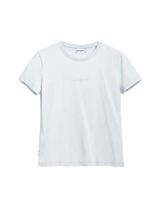 Desigual Desigual Camiseta 25SWTK15 Celeste Regular Fit