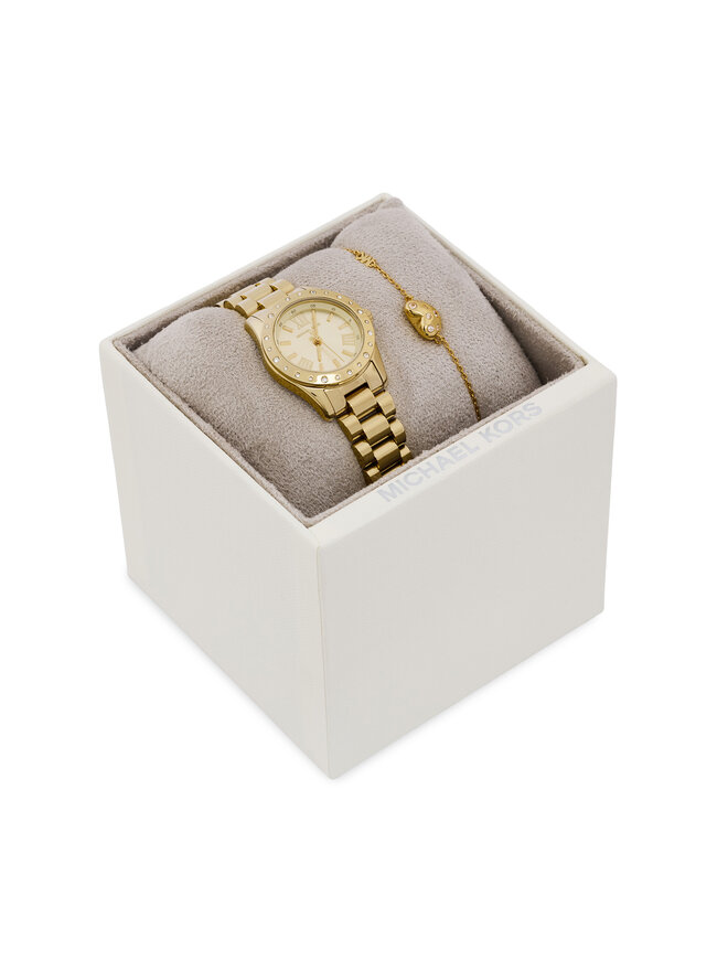 Michael Kors Набір годинник і браслет Michael Kors Lexington Set MK4992SET Золотий
