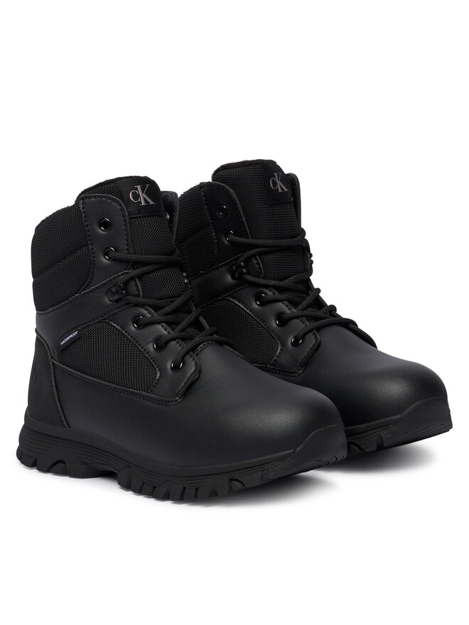 Calvin Klein Апрески Calvin Klein Lace-Up Bootie V3X5-83190-1485 D Черен