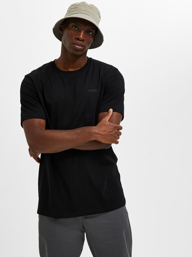 Selected Homme Selected Homme T-Shirt Aspen 16087858 Μαύρο Regular Fit