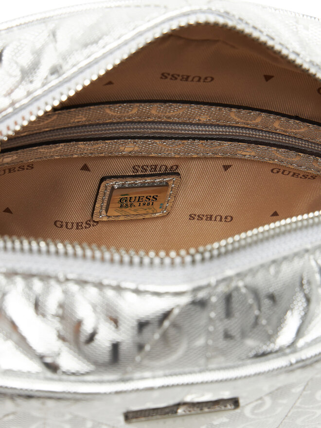 Guess Ročna torba Guess Aldina HWGY96 63140 Srebrna