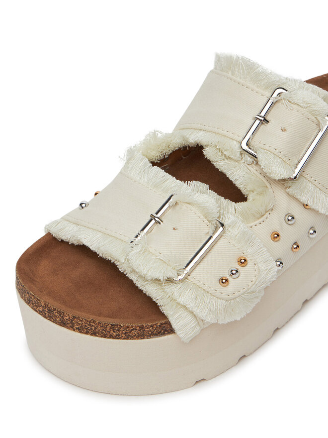 DeeZee Pantoletten DeeZee LB-P1748 Beige