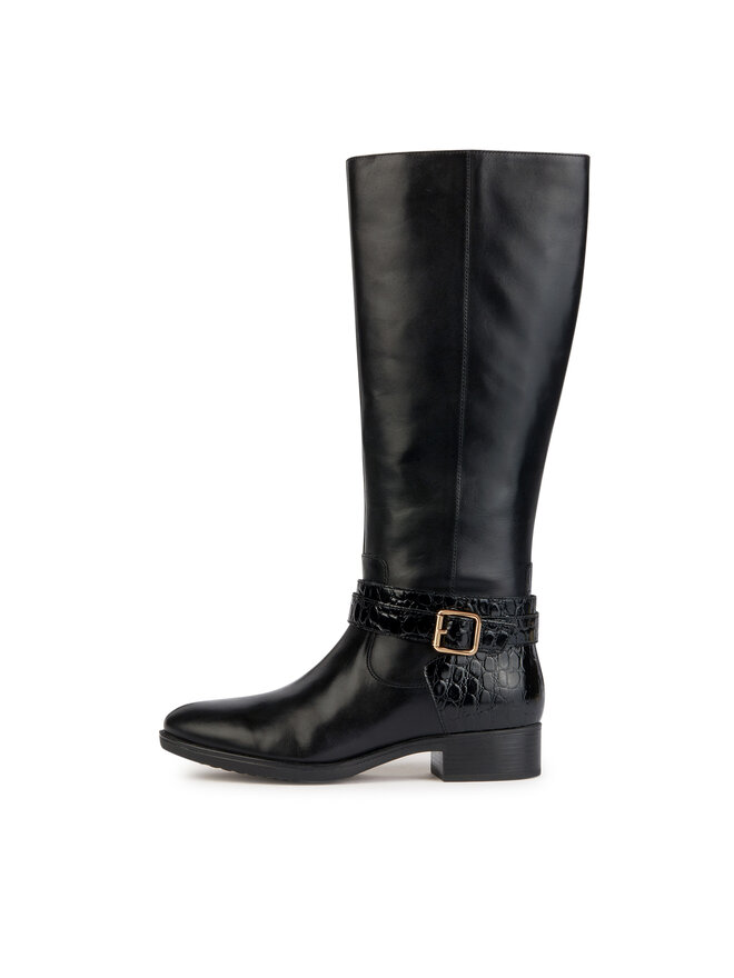 Geox Офицерки Geox D Felicity D36G1A 04340 C9999 Черен