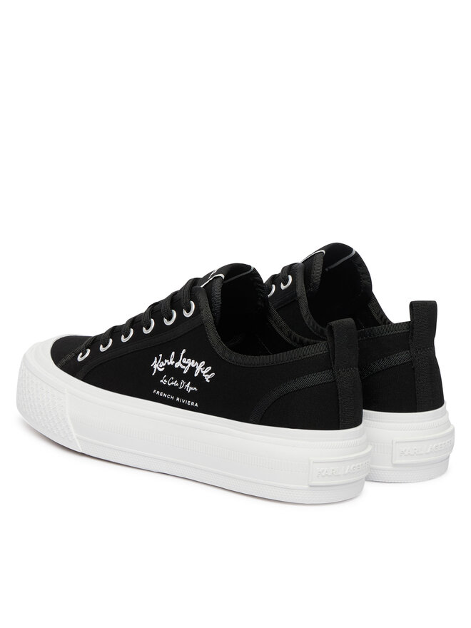 KARL LAGERFELD Sneakers aus Stoff KARL LAGERFELD Kampus Max V KL60516 Schwarz