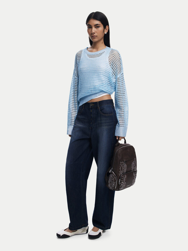 Desigual Ruksak Desigual Poker Face Chest 25WAKP22 Smeđa