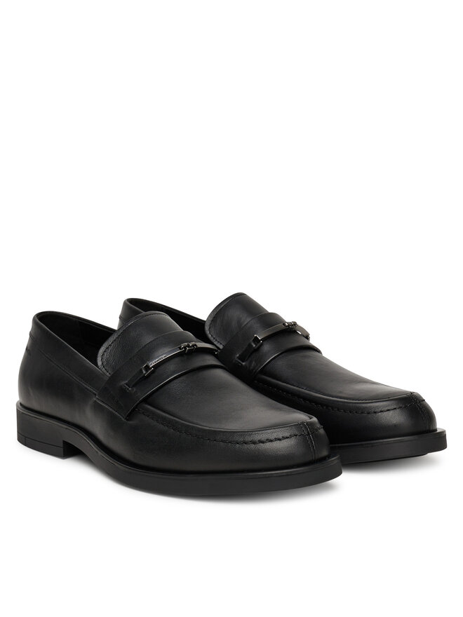 Calvin Klein Slipper Calvin Klein Flex Dress Loafer W/Bit Lth HM0HM01894 Schwarz