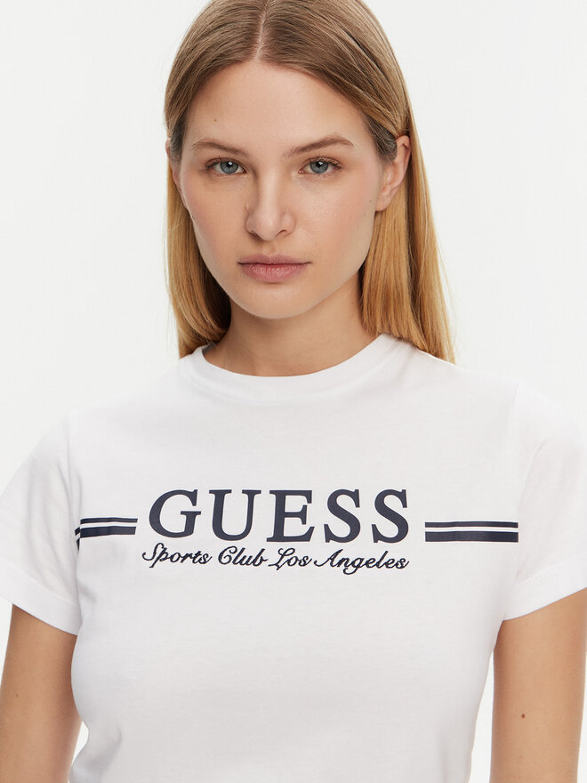 Guess Guess Marškinėliai V5GI03 I3Z14 Balta Regular Fit