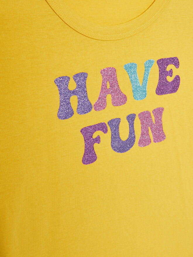 United Colors Of Benetton United Colors Of Benetton T-Shirt 3096C10AV Κίτρινο Regular Fit