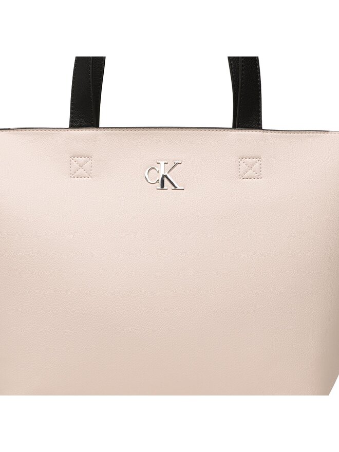 Calvin Klein Jeans Handtasche Calvin Klein Jeans Minimal Monogram Shopper28 K60K610687 Rosa