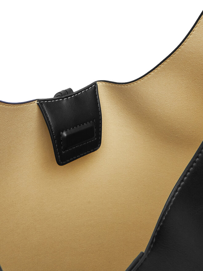 Calvin Klein Jeans Kabelka Calvin Klein Jeans Stone Lock Slouchy Large Shoulde LV04K3149G Černá