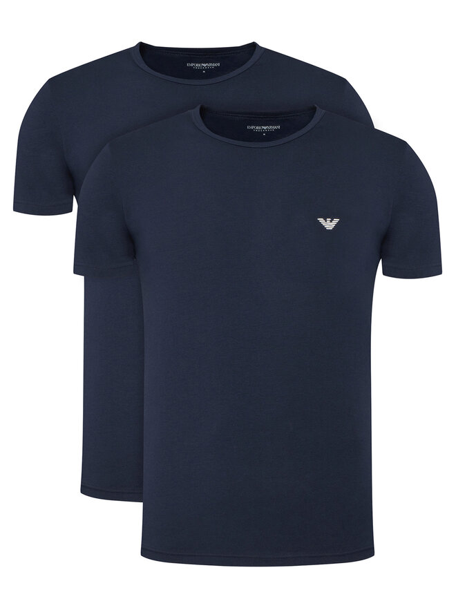 Emporio Armani Underwear Emporio Armani Underwear Σετ 2 T-Shirts EM000391 AF14132 MB143 Σκούρο μπλε Regular Fit