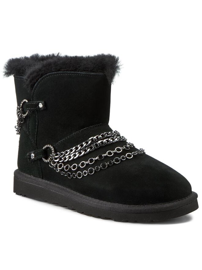 Ugg noir avec chaine on sale