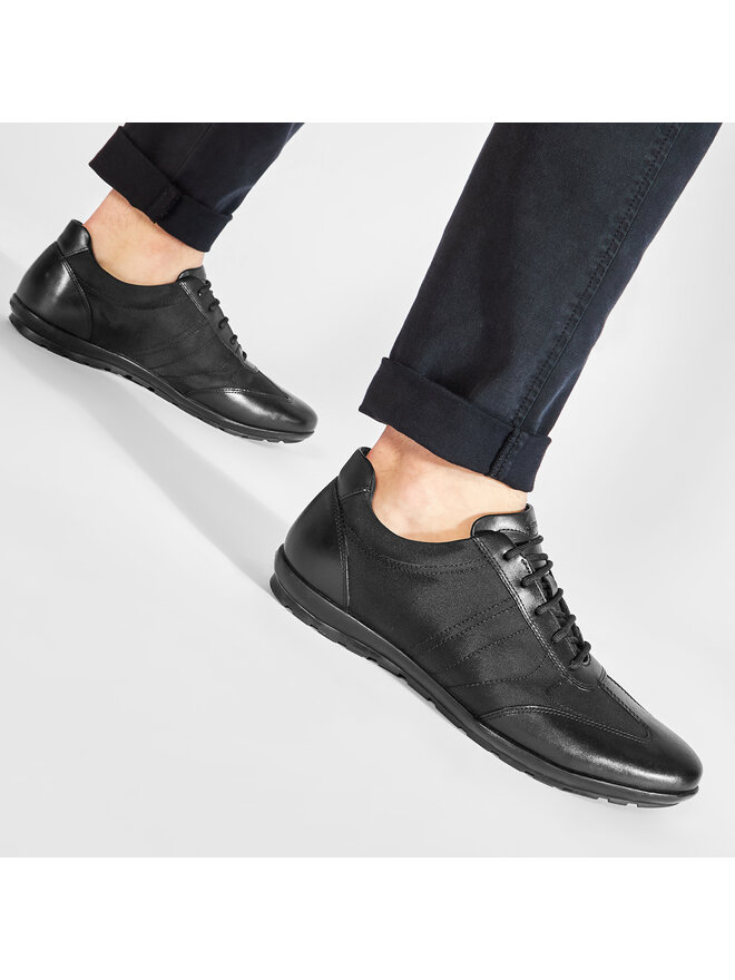 Geox Pusbačiai Geox U Symbol B U74A5B 01143 C9999 Juoda