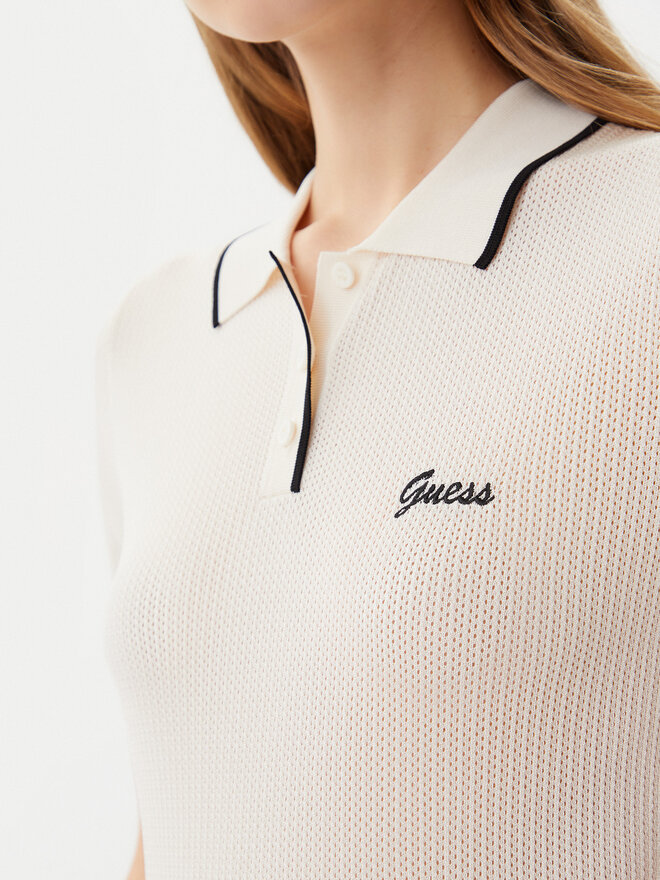 Guess Guess Poloshirt Polo sweater Beige Slim Fit