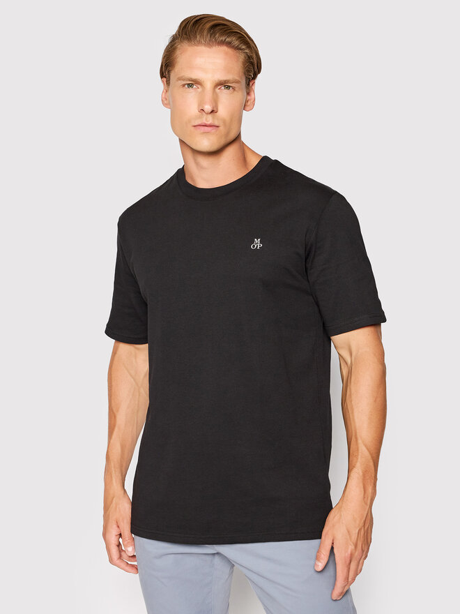 Marc O'Polo Marc O'Polo Marškinėliai B21 2012 51054 Juoda Regular Fit