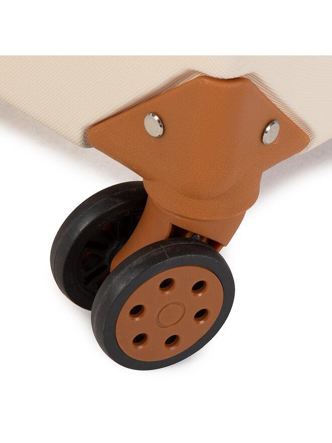 Semi Line Μεγάλη Βαλίτσα Semi Line T5506-4 Μπεζ