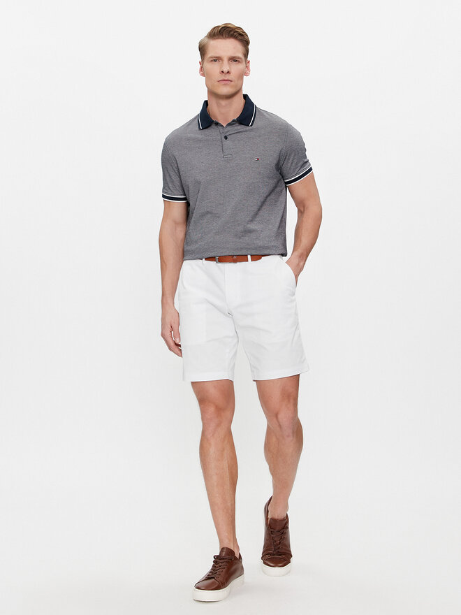 Tommy Hilfiger Tommy Hilfiger Поло Monotype Oxford Collar Reg Polo MW0MW34778 Сірий Regular Fit