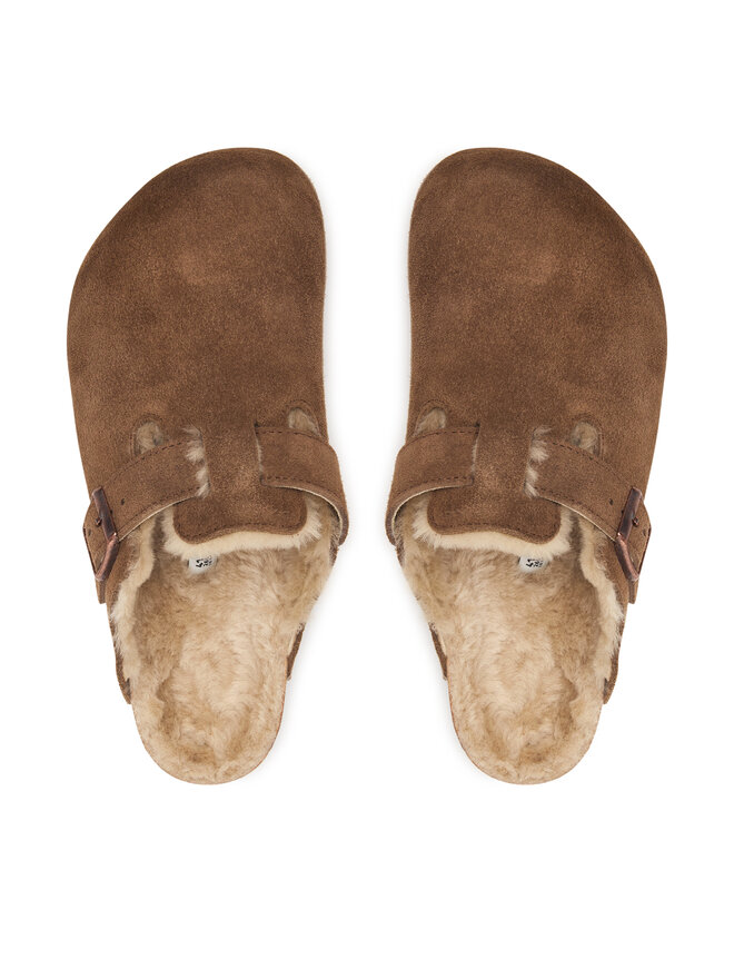 Birkenstock Pantoletten Birkenstock Boston Shearling 1032440 Braun