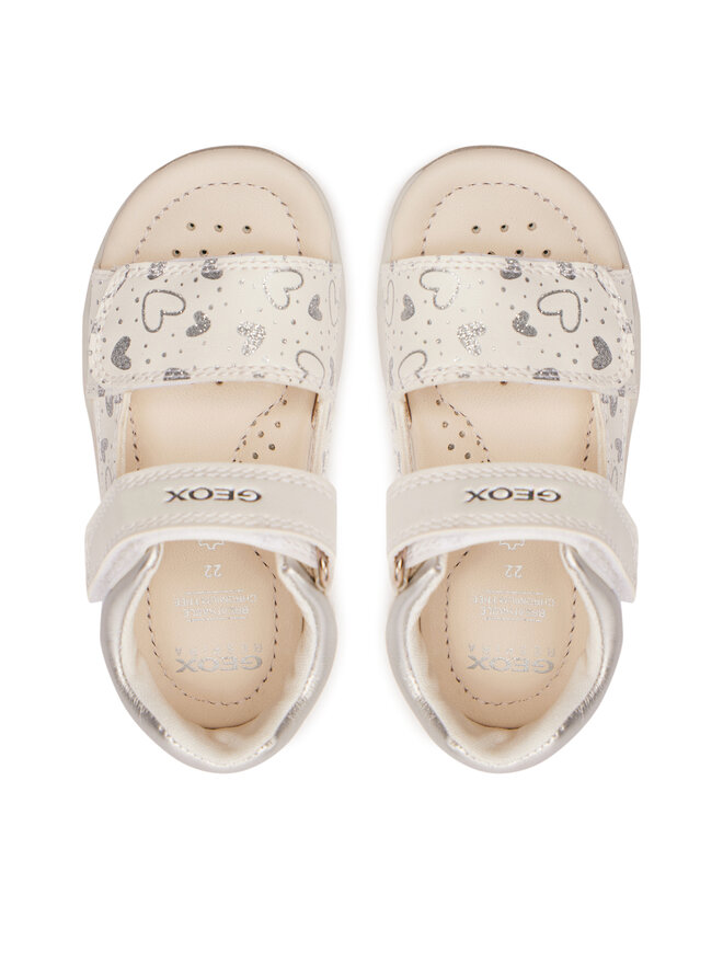 Geox Sandále Geox B Sandal Tapuz Girl B450YA 054AJ C0007 Biela