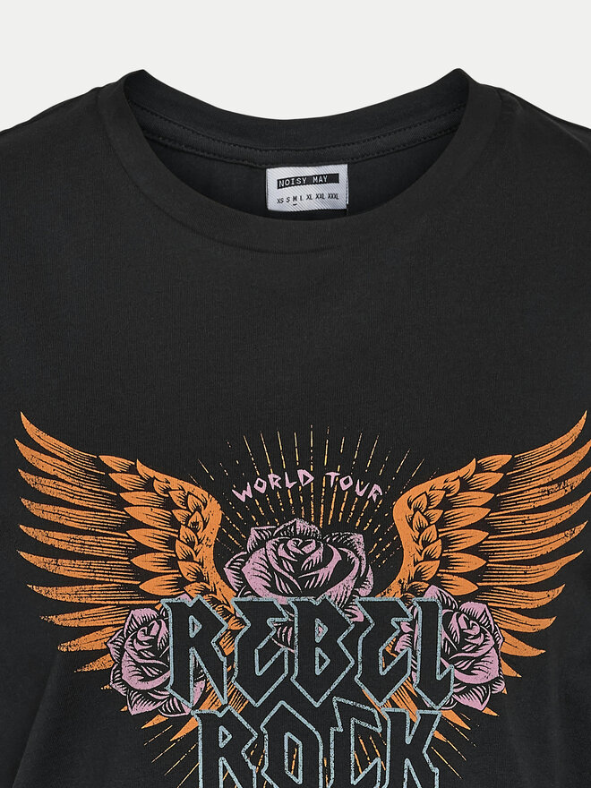 Noisy May Noisy May Τοπ Rebel 27034002 Μαύρο Oversize