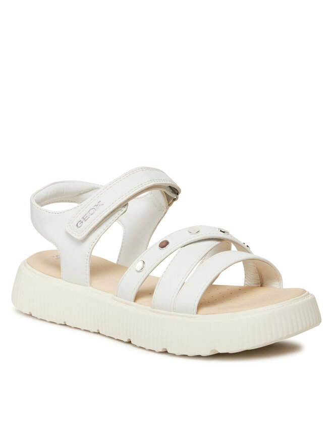 Geox Szandál Geox J Sandal Kodette Gir J45DBI 0003W C1000 D Fehér