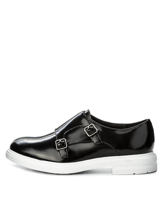 GINO ROSSI Oxford cipők Gino Rossi Mitsu DPH612-Z43-Y800-9900-0 Fekete