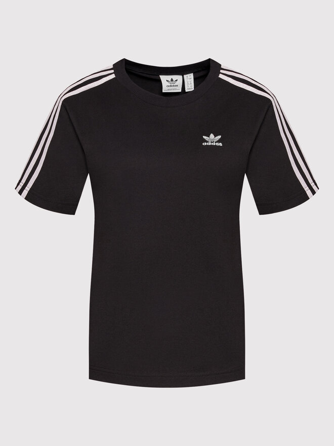 adidas adidas Marškinėliai HF7533 Juoda Regular Fit