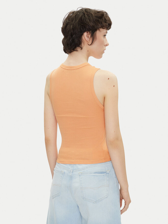 Pepe Jeans Pepe Jeans Marškinėliai Viv PL506032 Oranžinė Slim Fit
