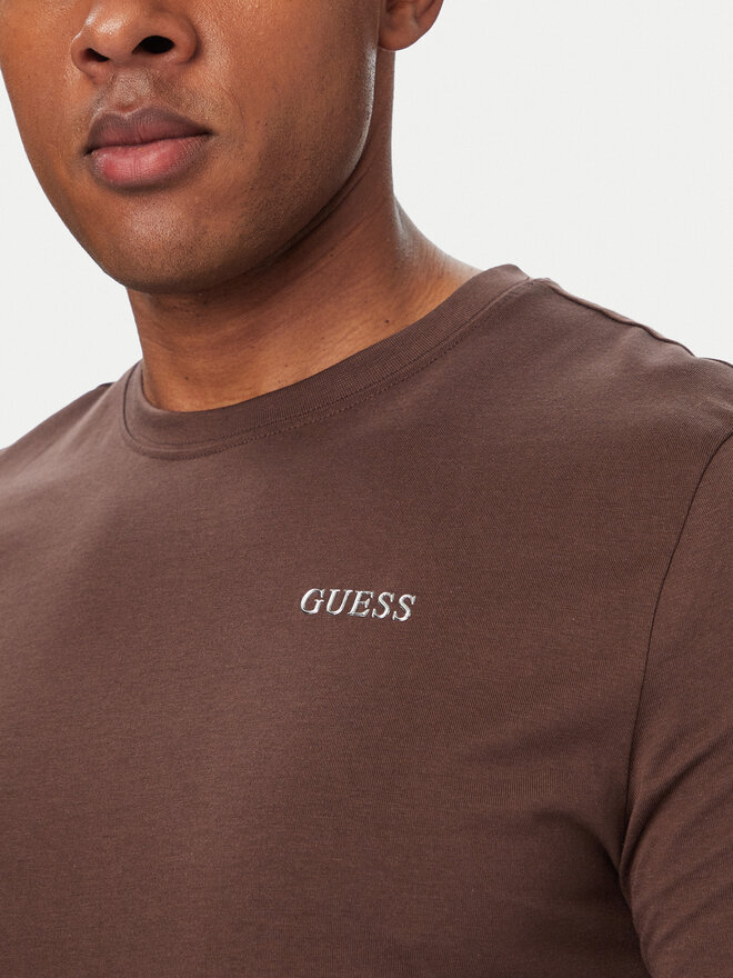 Guess Guess Футболка Z6RI17 I3Z14 Темно-коричневий Regular Fit