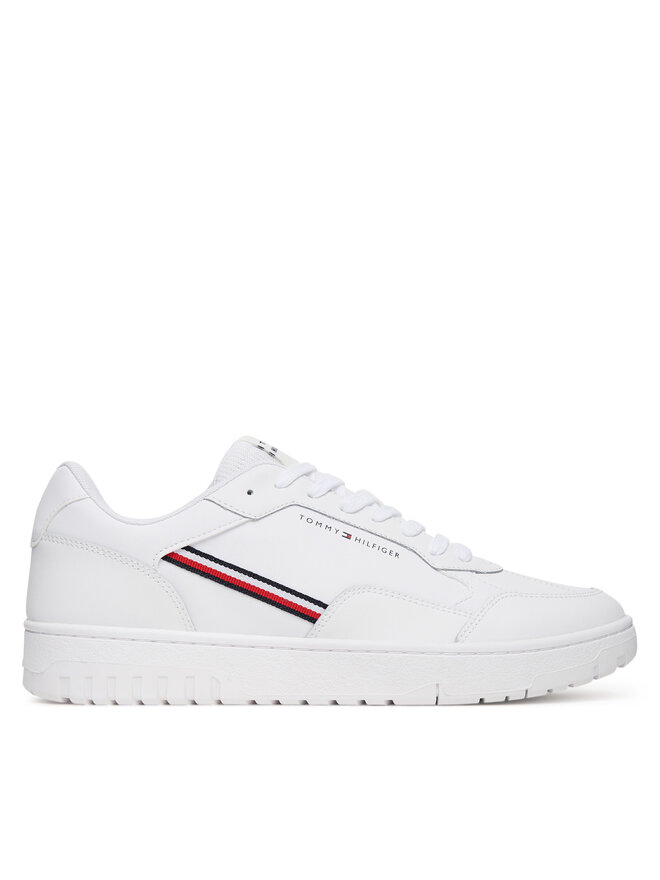 Tommy Hilfiger Αθλητικά Tommy Hilfiger Th Basket Core Stripes FM0FM05631 Λευκό