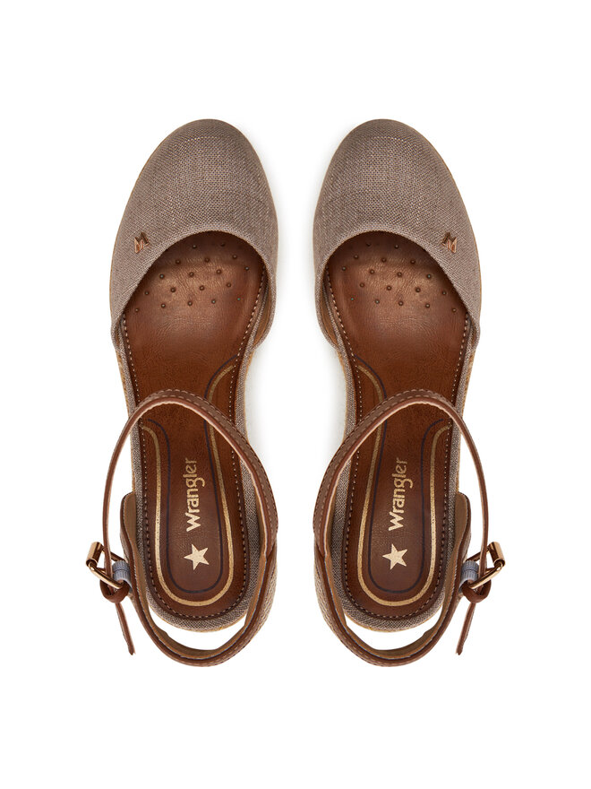 Wrangler Espadryle Wrangler Brava Women Wedge 20241056 Szary
