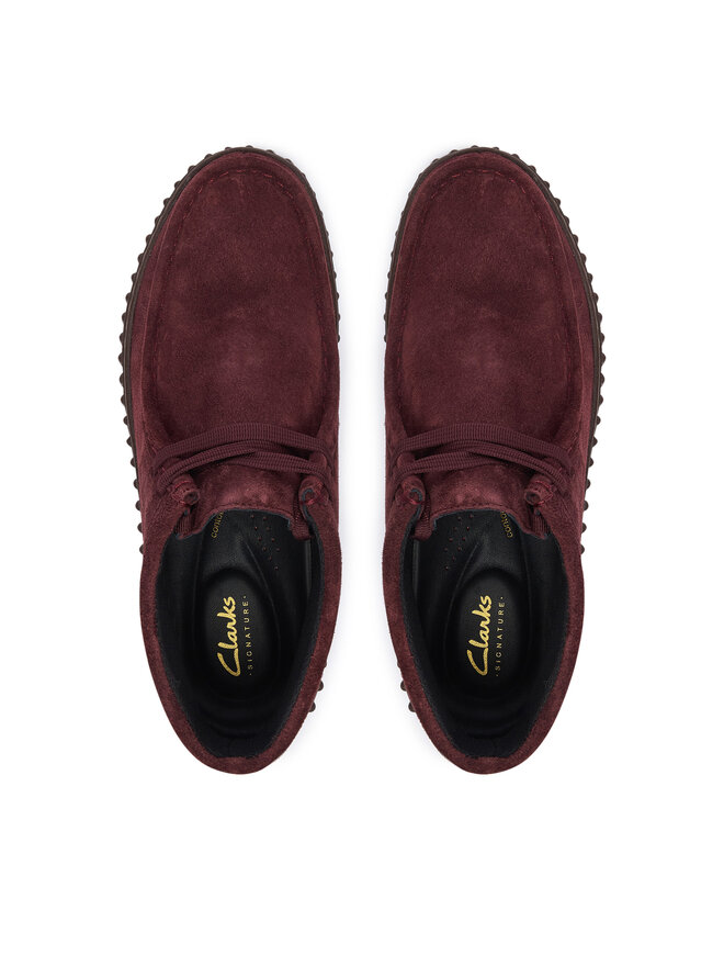 Clarks Черевики Clarks Torhill Moss 26329426 Бордовий