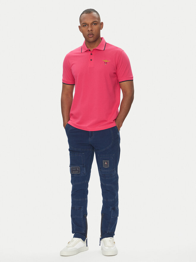Aeronautica Militare Aeronautica Militare Pólóing 251PO1308P82 Rózsaszín Regular Fit