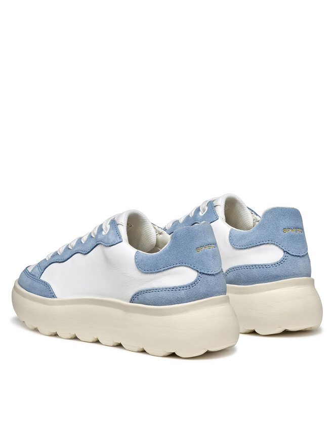 Geox Sneakersy Geox D Spherica Ec4.1 D55TCA 08522 C0270 Biela