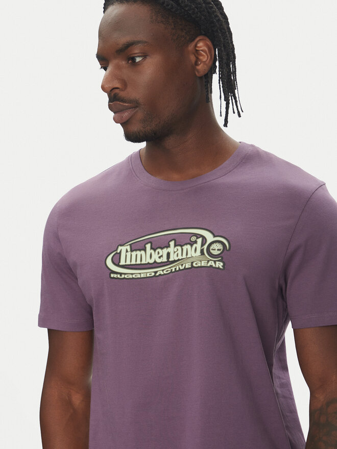 Timberland Timberland Marškinėliai TB0A6DJY Violetinė Regular Fit