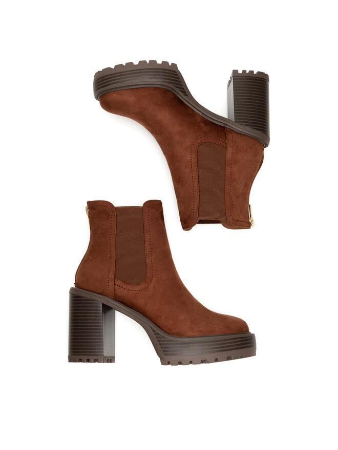 Nine West Μποτάκια Nine West WFA3374-1 Καφέ