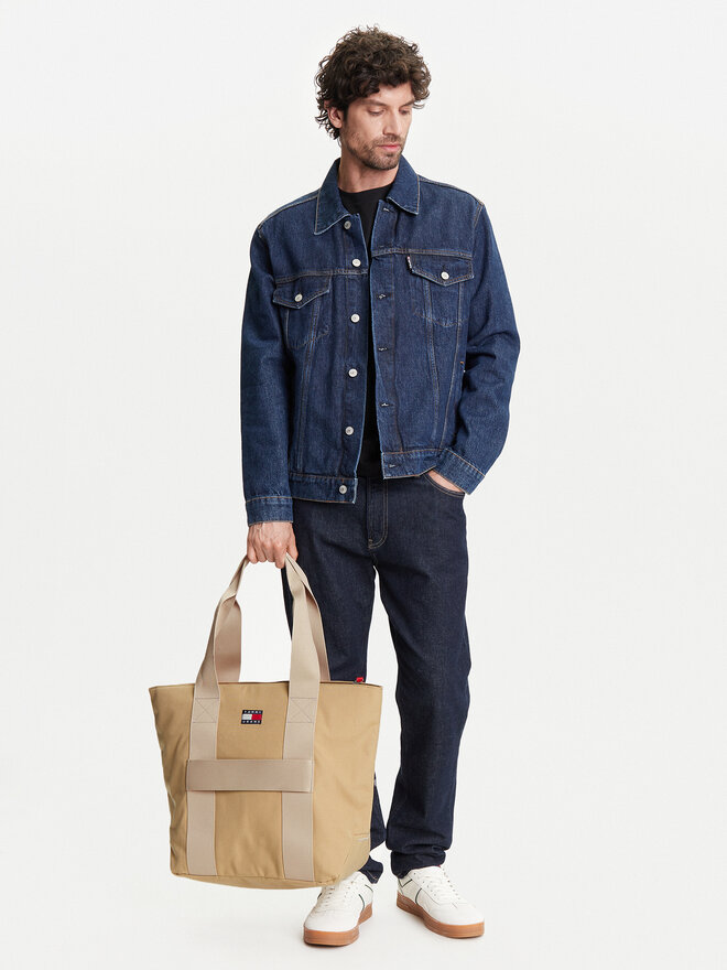 Tommy Jeans Torbica Tommy Jeans Retro Cool Tote AM0AM13278 Bež