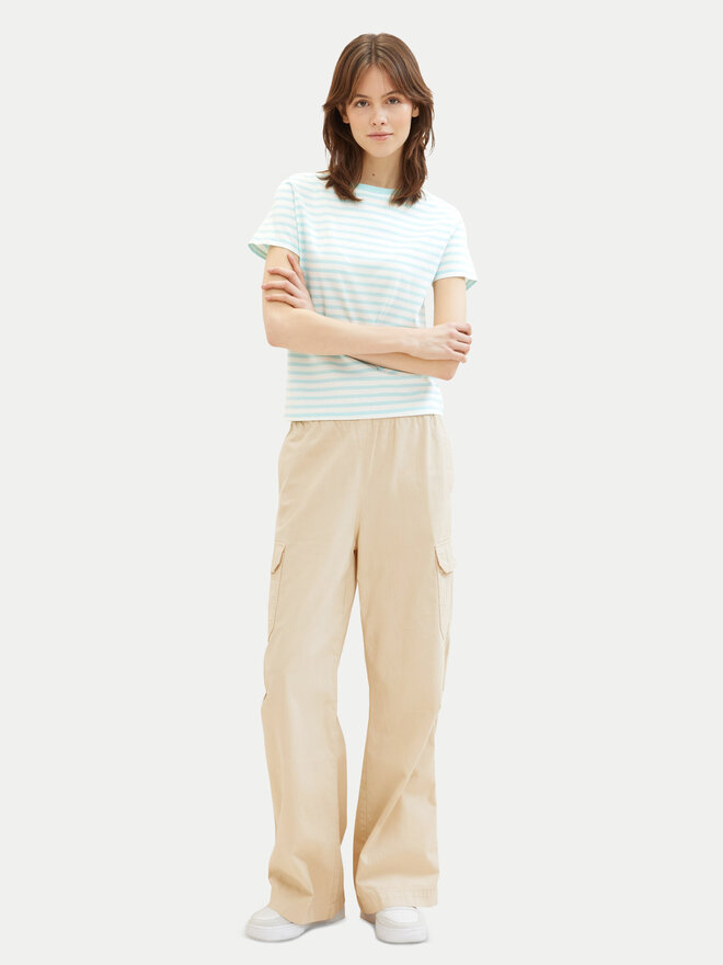 Tom Tailor Denim Tom Tailor Denim T-Shirt 1035867 Grün Boxy Fit