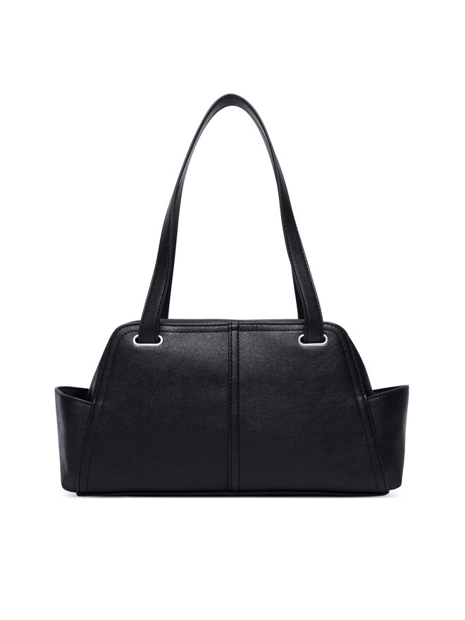 Calvin Klein Handtasche Calvin Klein Pockets Monologo Shoulder Bag LV04F3688G Schwarz